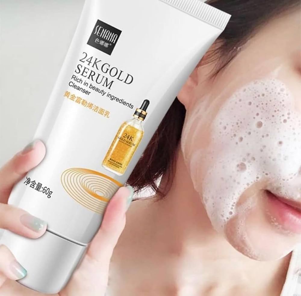 Gold Fullerene Facial Cleanser Foam