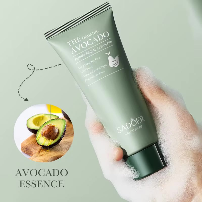 SAODER Avocado Facial Cleanser Face Wash Foam