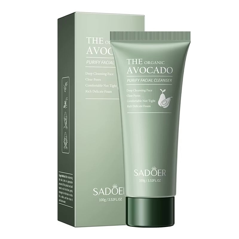 SAODER Avocado Facial Cleanser Face Wash Foam