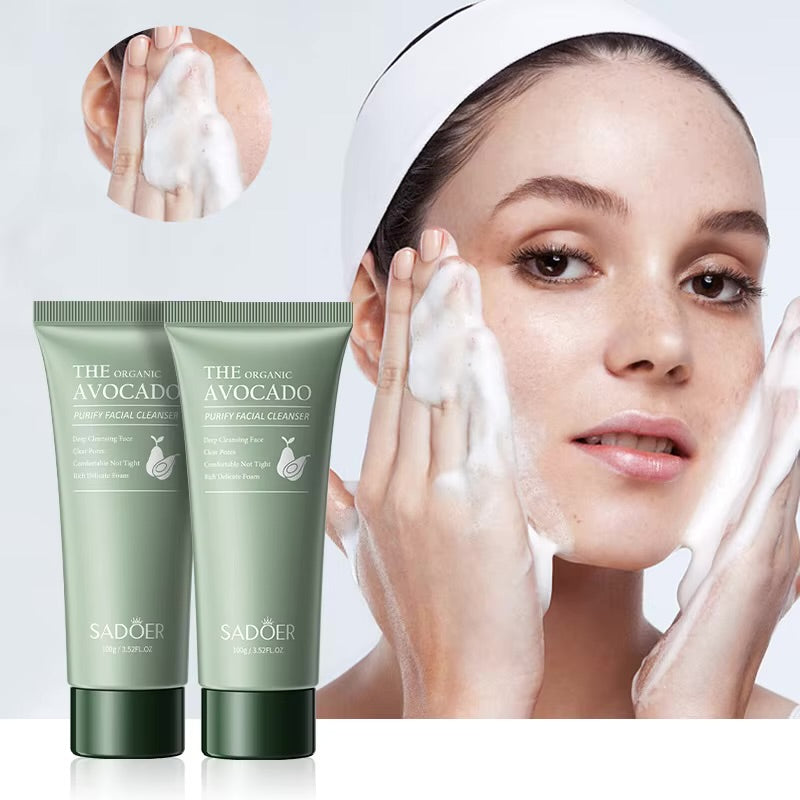 SAODER Avocado Facial Cleanser Face Wash Foam