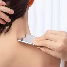 Stainless Steel Gua Sha Scraper Massager For Face, Neck & Body