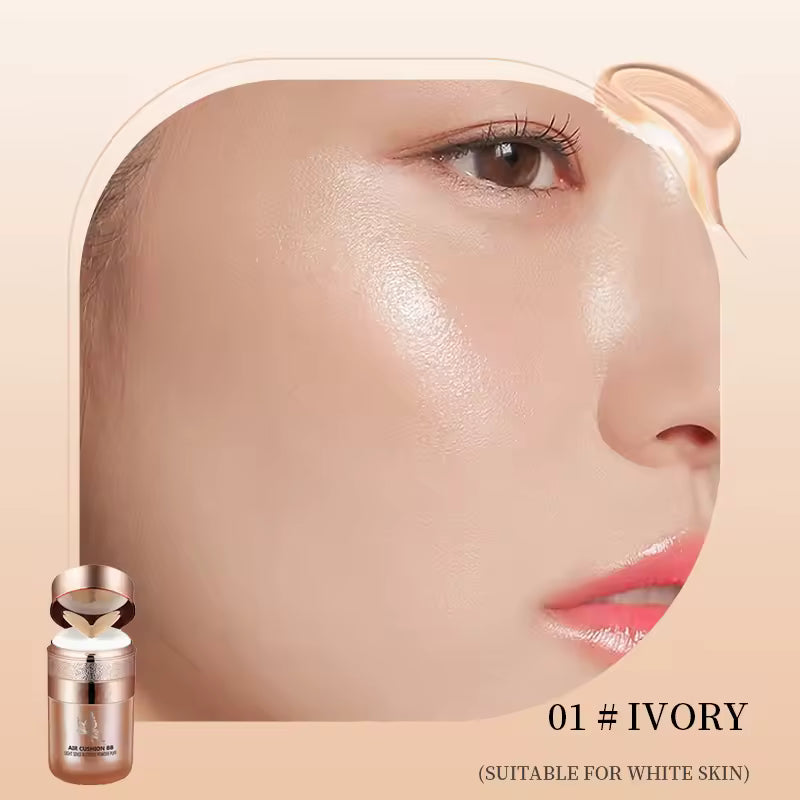 Air Cushion BB Cream/Powder Puff Moisturizing Foundation Concealer